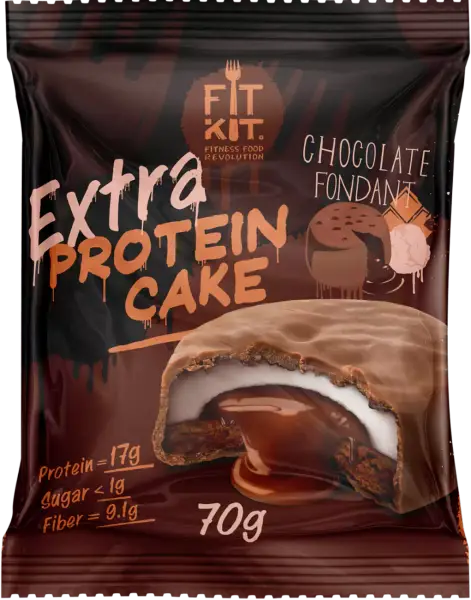Fit Kit EXTRA Protein CAKE ШОКОЛАДНЫЙ ФОНДАН 70 гр.