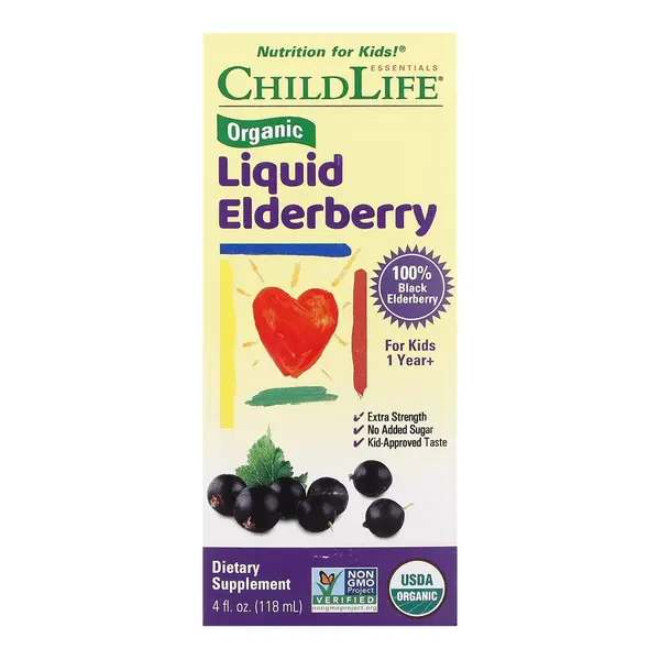CHILD LIFE Organic Liquid Elderberry 118 ml.