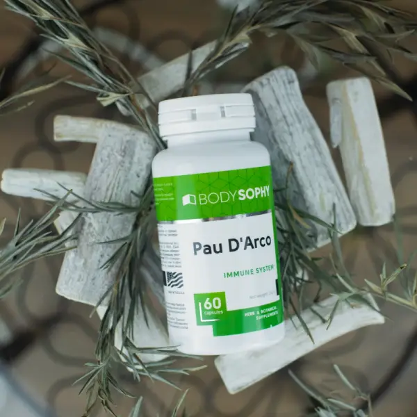 BODYSOPHY Пау Д Арко Pau D'arco (для сильного иммунитета) 60 капсул.