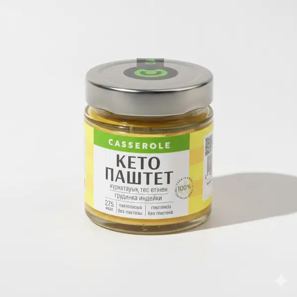 DrFood Casserole Кето-паштет грудинка индейки банка 200 гр.