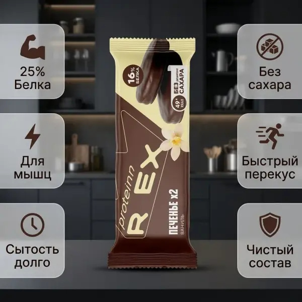 RC Ванильді глазурленген печенье 30 гр.*12 дана.