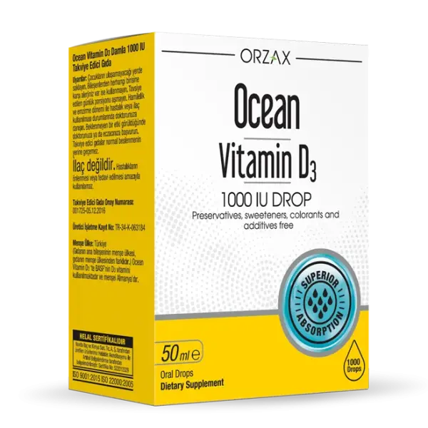 ORZAX OCEAN Витамин D3 10 000 IU 50 softgel