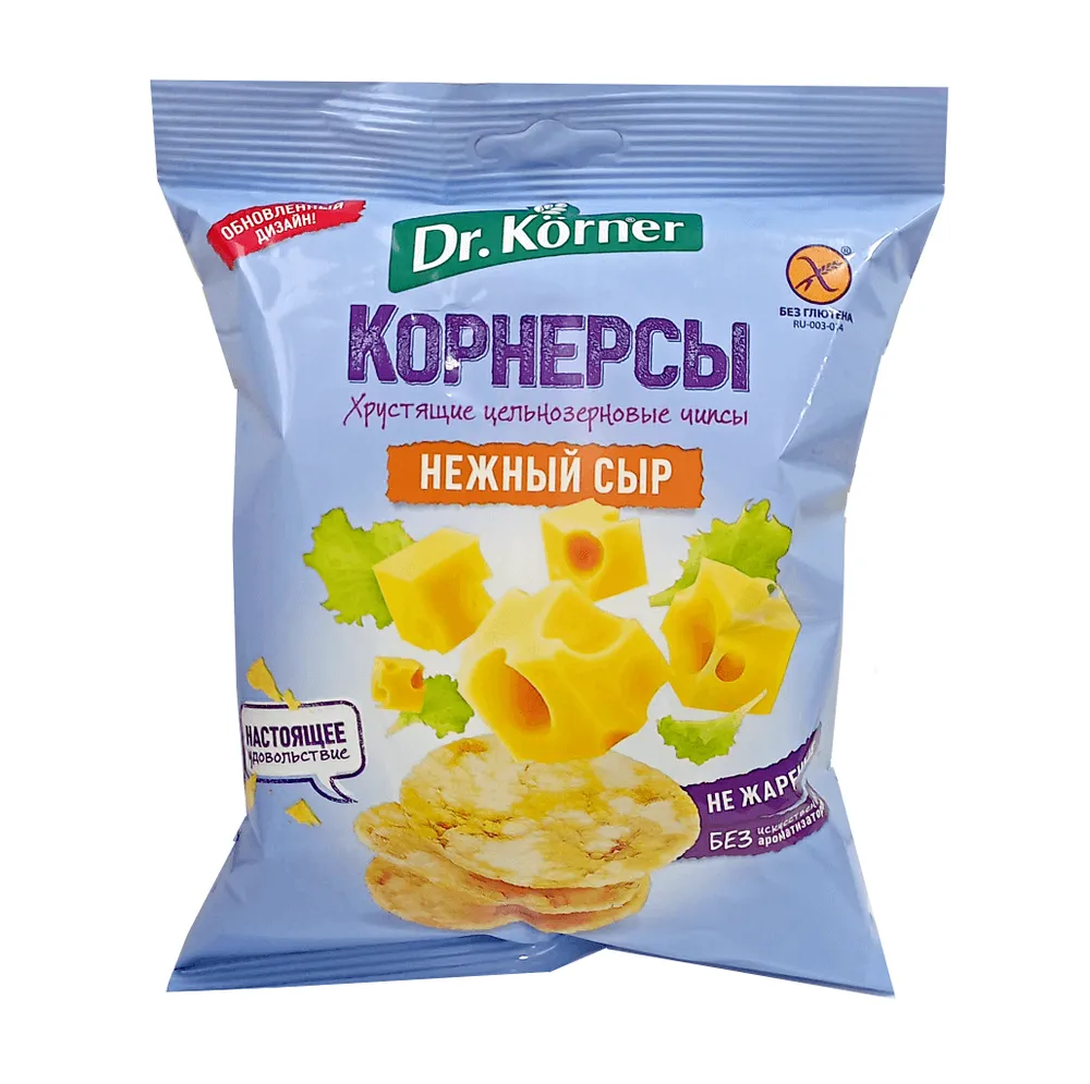 Чипсы цельнозер. кукуруз-рисов. "С сыром " 50гр.
