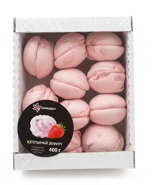 AMARANT Зефир Клубника на сиропе топинамбура 400 гр.