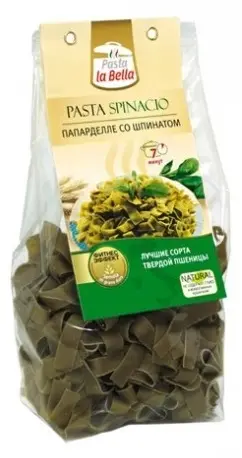 Pasta la Bella Макароны со шпинатом 250гр.