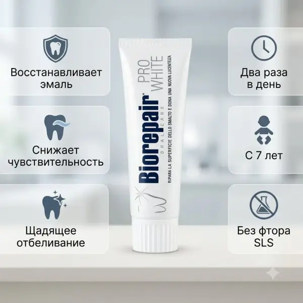 Biorepair Ағартқыш тіс пастасы 75 мл.