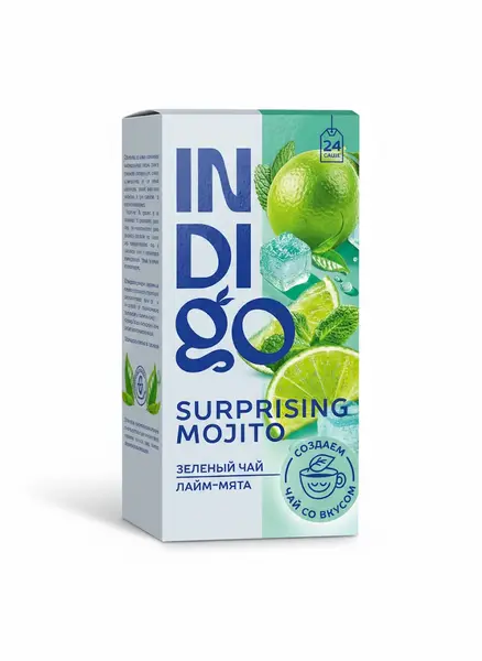 Herbarus INDIGO чай зелёный Surprising Mohito 24 пак.