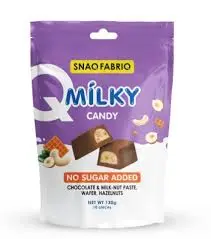 SNAQ FABRIQ Молочный шоколад с молочно-ореховой начинкой вафлей и фундуком 130 гр