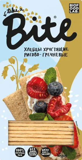 Bite Хлебцы хрустящие рисово-гречневые 150гр.