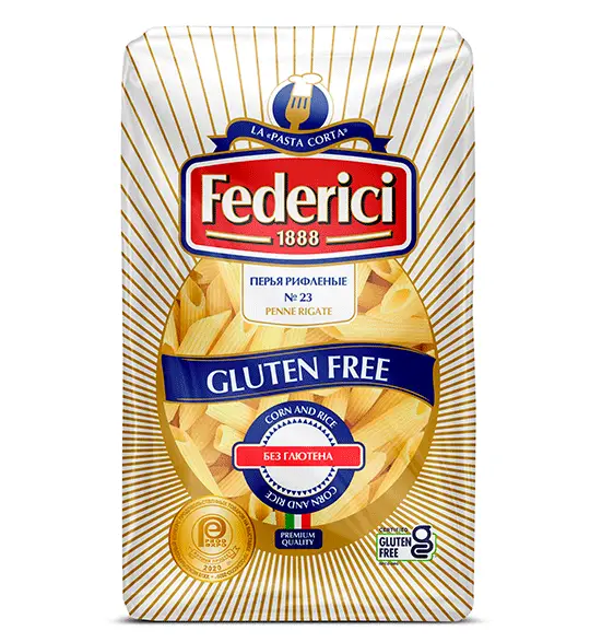Federici Перья рифлёные без глютена 400гр.
