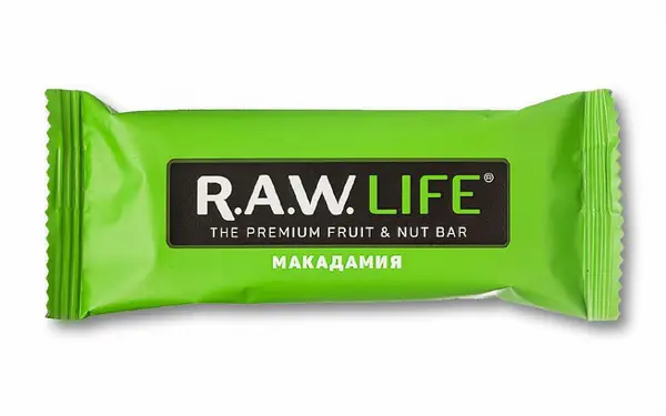 R.A.W. LIFE Батончик орехово-фруктовый, Макадамия 47г