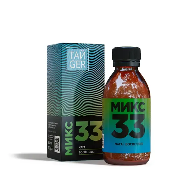 TAIGER Микс 33 (Клеточный сок чаги) 150мл.