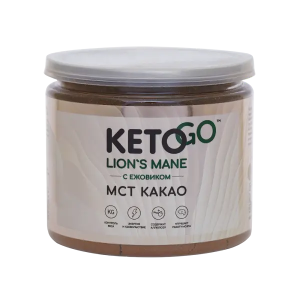 PF Keto Go какао порошок с МСТ и ежовиком 180 гр.