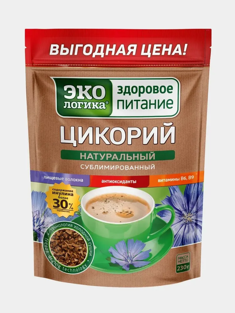 Экологика Ерігіш сублимацияланған цикорий пакет 230 гр.*10 дана.