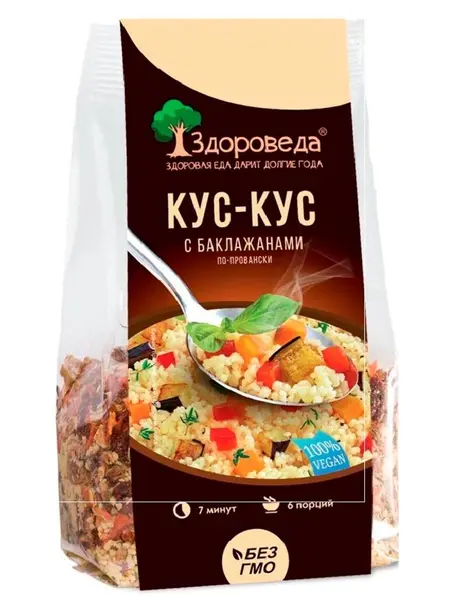 Кус-кус с баклажанами по провански "Здороведа" 250 гр.
