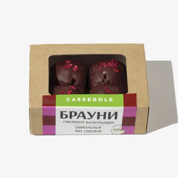 DrFood Casserole Пирожное брауни свекольное без глютена 75 гр.