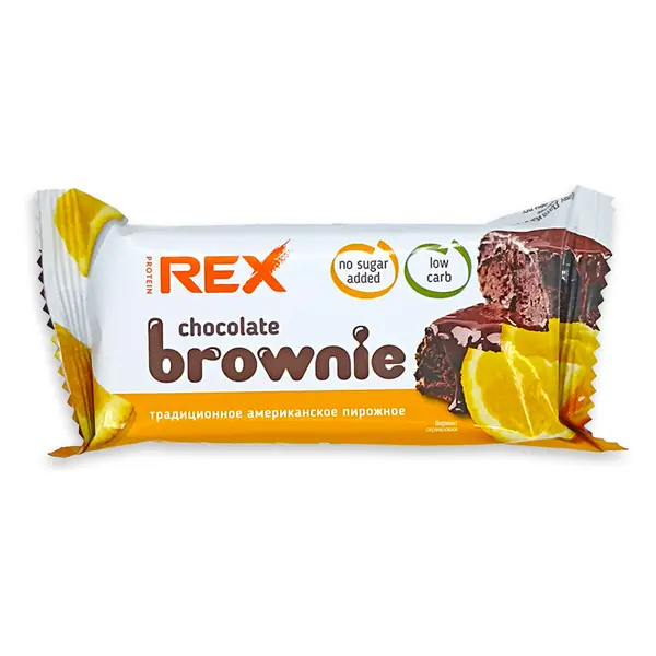 Protein Rex Пирожное протеиновое "брауни" апельсиновое 50гр.