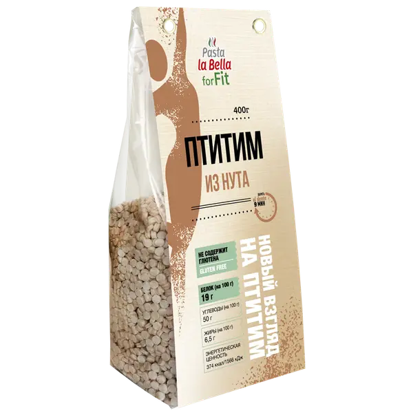 Pasta la Bella for Fit Птитим из нута 400гр.