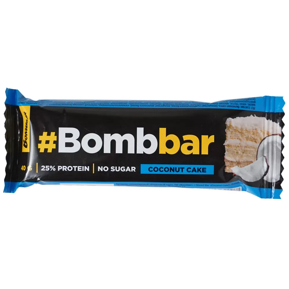 BOMBBAR Батончик глазированный КОКОСОВЫЙ ТОРТ 40г