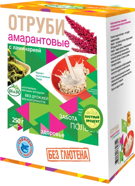 Отруби амарантовые "Di&Di" с ламинарией 250гр