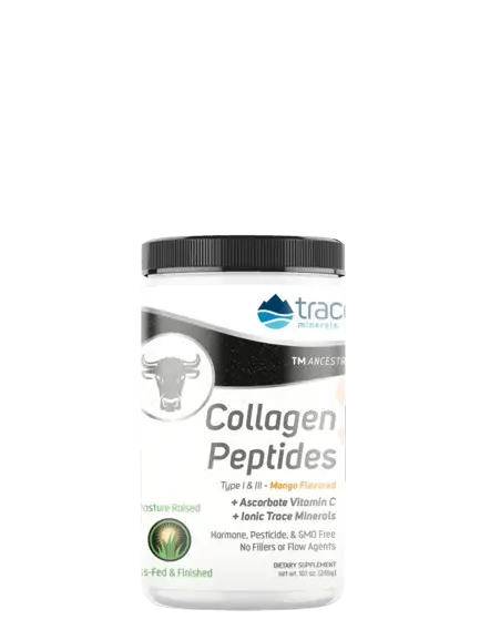 Trace Minerals Коллаген Collagen Peptides Mango + Vitamine C + Ionic Minerals (со вкусом Манго) 286 гр