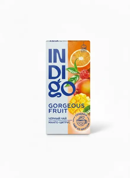 Herbarus INDIGO чай чёрный Gorgeos Fruit 24 пак.