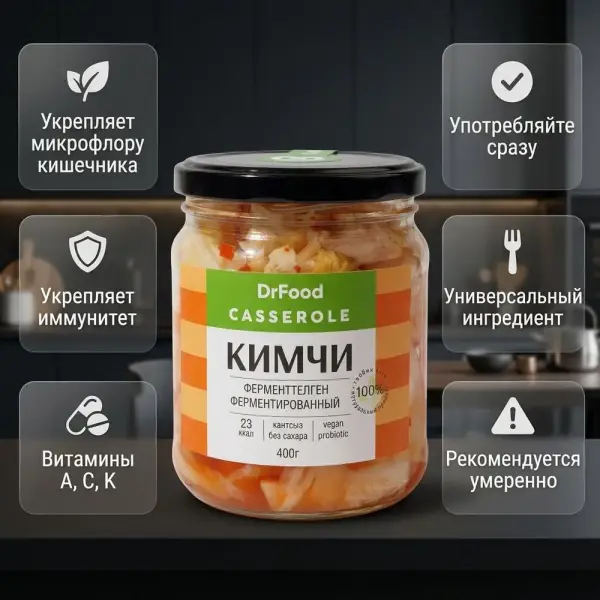 DrFood Casserole Кимчи ферментированная 400 гр.