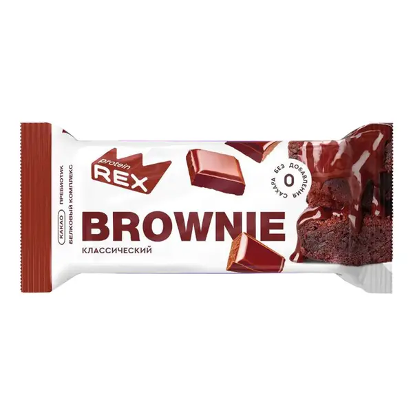 Protein Rex Пирожное протеиновое "брауни" классическое 50гр.