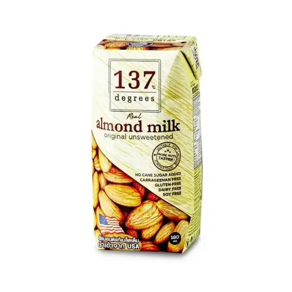 137 Degrees Миндальное молоко без сахара 180мл
