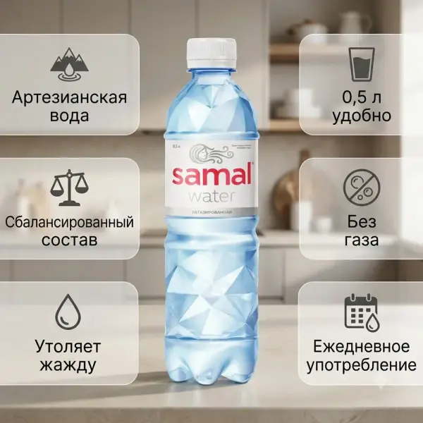 Samal газдалмаған ауыз суы 0,5