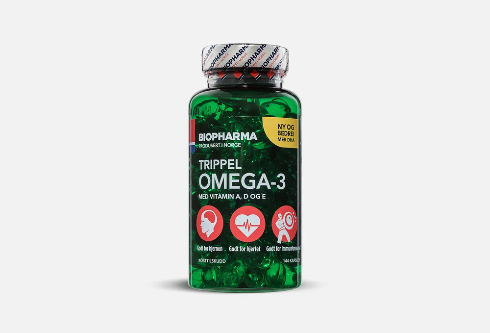 BIOPHARMA Trippel Omega-3 144 капсулы