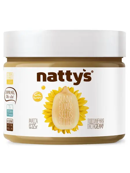 NATTYS Sunny Паста семечковая с мёдом 325 гр.