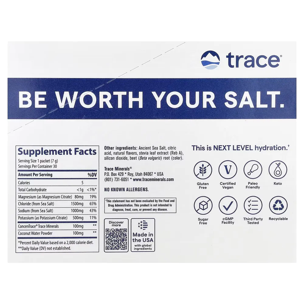 Trace Minerals ZEROLyte Salty Berry Lemonade*