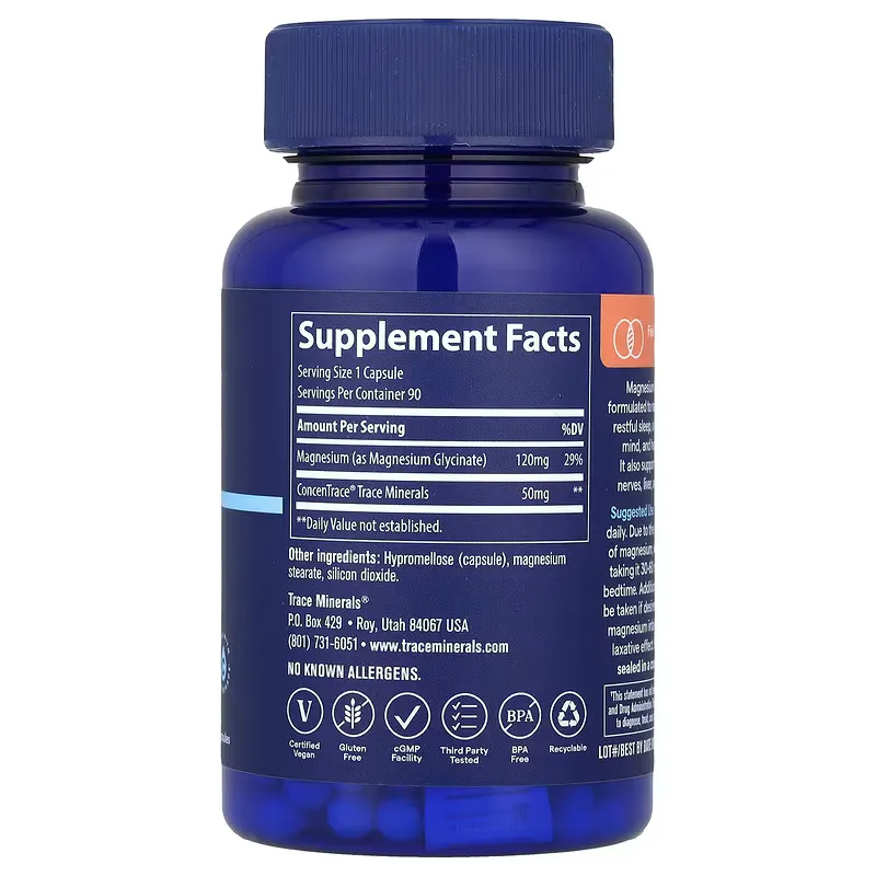 Trace Minerals Глицинат Магния Magnesium Glycinate (90 капсул)
