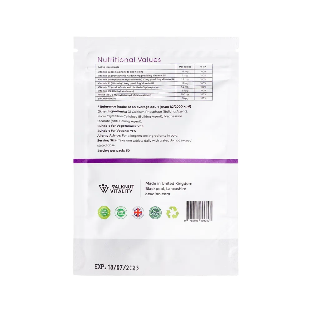 Acvelon Vitamin B complex 60 шт.