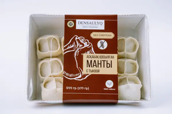 DENSAULYQ Манты с говядиной и тыквой 500 гр.
