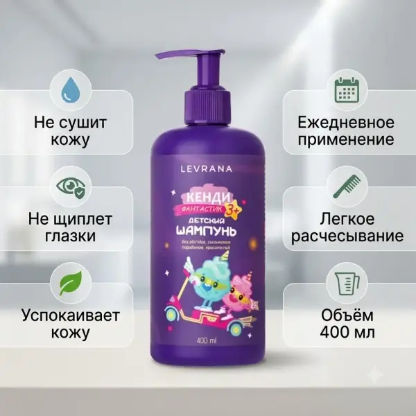 Levrana Кенди Фантастик 3+ балалар сусабыны, 400 мл.