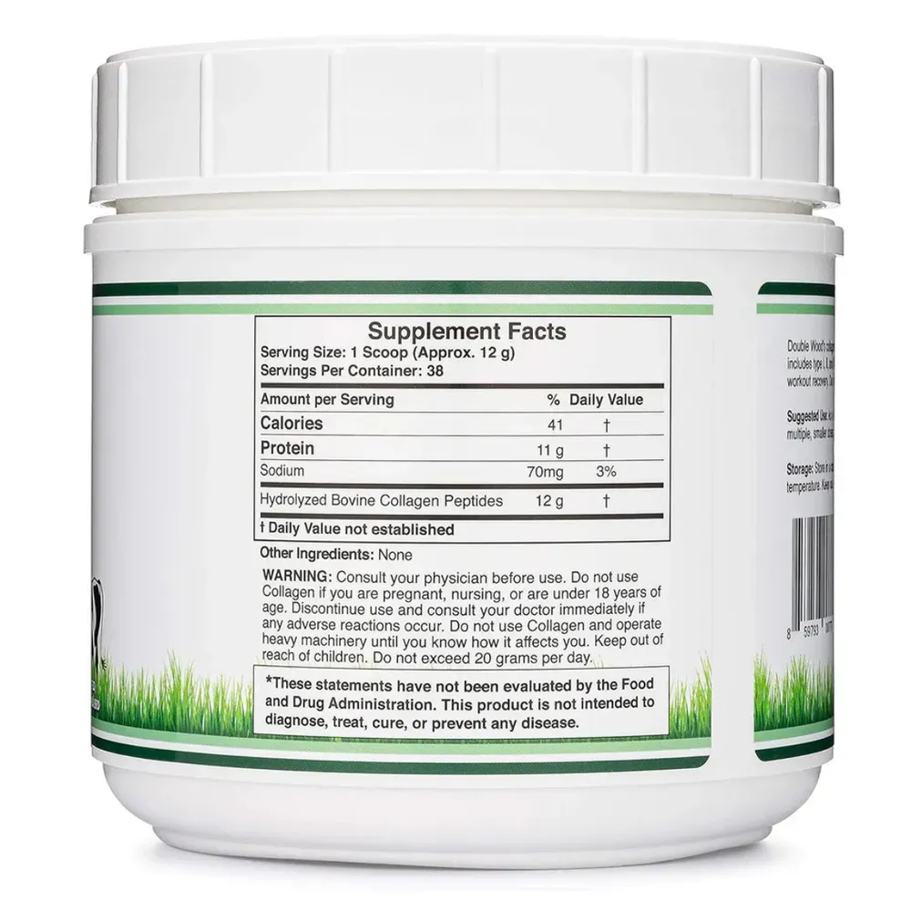 Double Wood Supplements Collagen Peptides Коллагеновые пептиды 456 гр