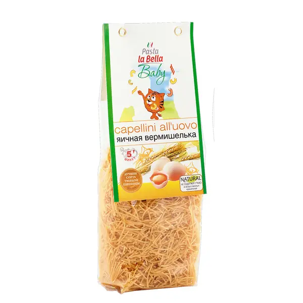 Pasta la Bella Baby Вермишелька яичная 250 гр.