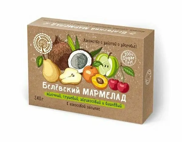 БП Мармелад белёвский в кокосовой обсыпке 240 гр.