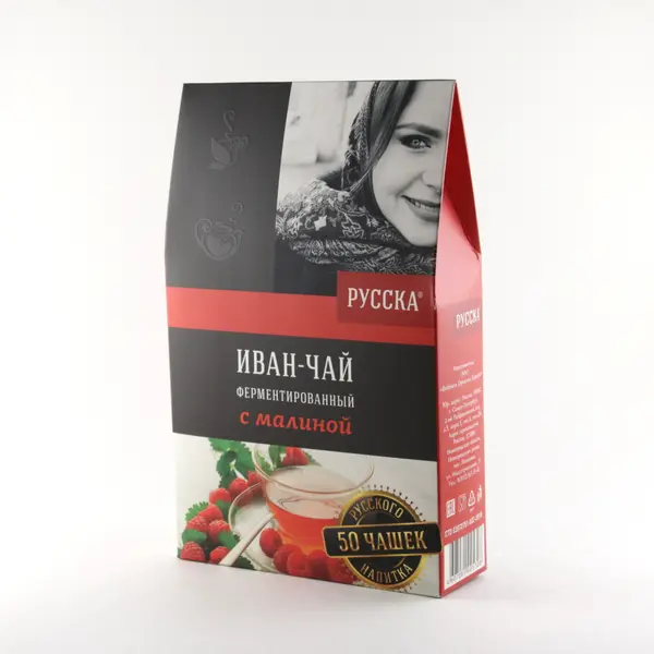 Иван-чай ферментированный с малиной "РУССКА" 50гр.
