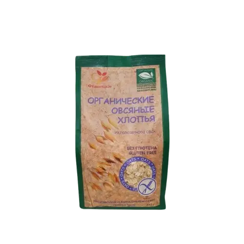 Сташевское Хлопья овсяные без глютена ORGANIC 375 гр.