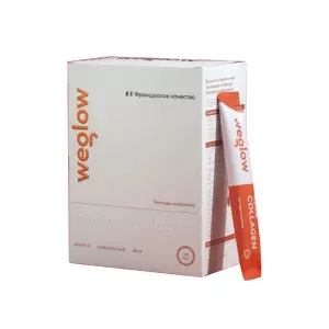 Weglow Морской коллаген с пептидами , Кремнием и витамином С 30 саше.