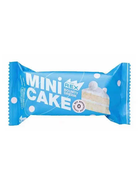 Protein Rex Mini Cake Пирожное протеиновое "Кокосовый тортик"  40гр