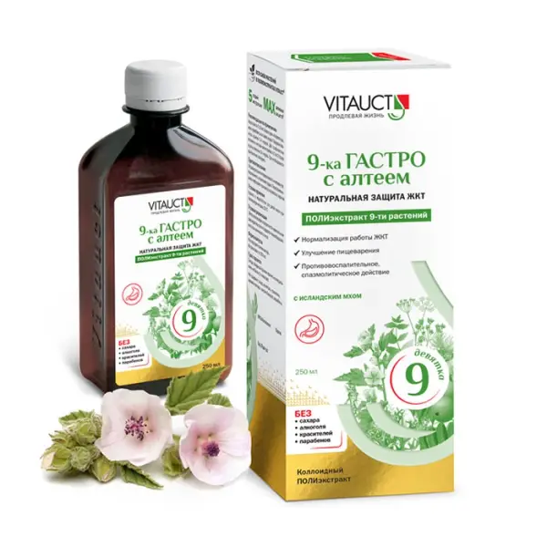 VITAUCT 9-ка Гастро с алтеем для ЖКТ 250мл.