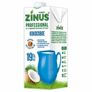 ZINUS Молоко КОКОСОВОЕ 19 % 1л