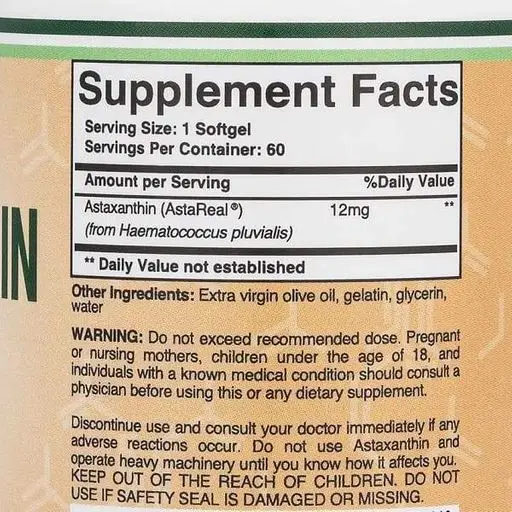 Double Wood Astaxanthin 60 soft.gel