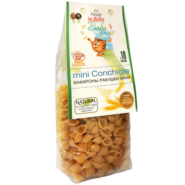 Pasta la Bella Baby ракушки мини 300 гр.
