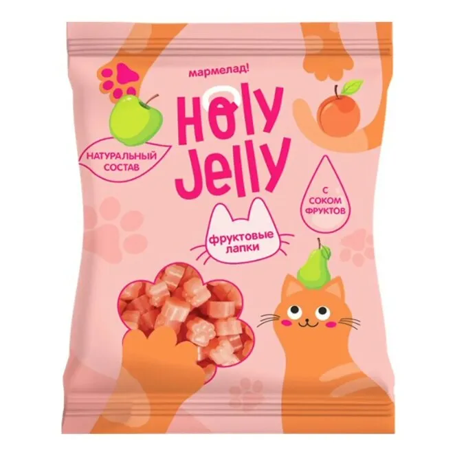 Holy Jelly Мармелад жевательный Фруктовые лапки 65г