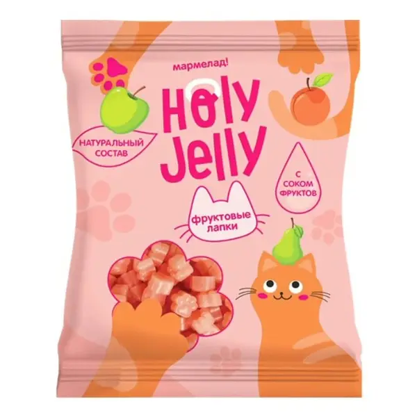 Holy Jelly Мармелад жевательный Фруктовые лапки 65г